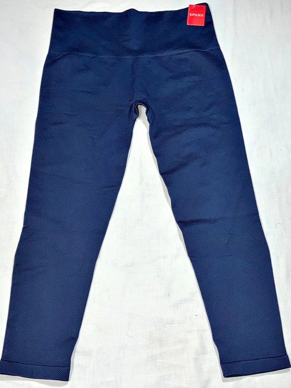 NWT SPANX Look At Me Now Seamless Leggings Port Navy 3X Plus